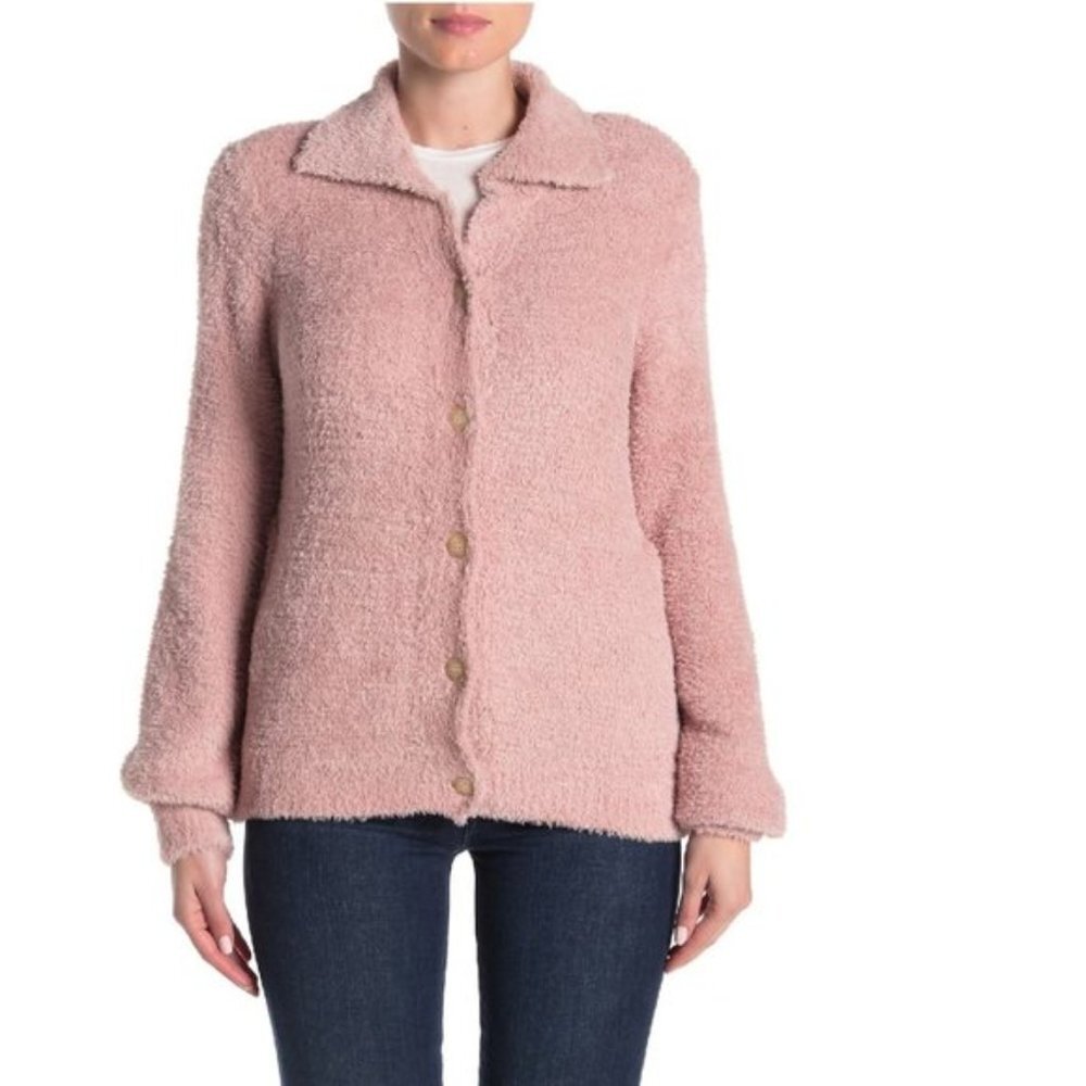 SUSINA Teddy Fleece Knit Cardigan